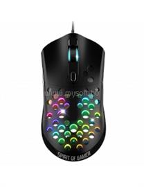 SPIRIT OF GAMER S-PM4 RGB gamer vezetékes egér (Optikai, 12800DPI, 6 gomb, harisnyázott kábel, fekete) SPIRIT_OF_GAMER_S-PM4RGB small