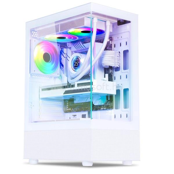 SPIRIT OF GAMER SPECTRA Arctic fehér (táp nélküli) ablakos ATX ház