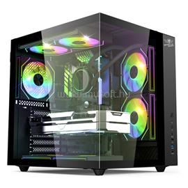 SPIRIT OF GAMER Számítógépház - BANDIT GT (fekete, ablakos, 3x12cm ventilátor, alsó táp,  ATX, 1x USB-C, 3x USB-A) SPIRIT_OF_GAMER_8505RA small