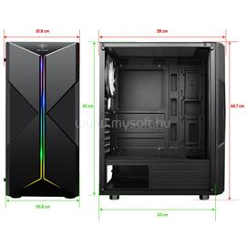 SPIRIT OF GAMER CLONE 3 RGB Fekete (Táp nélküli) ablakos ATX ház SPIRIT_OF_GAMER_8001RA small