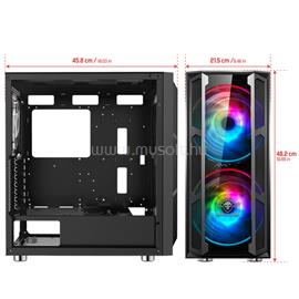SPIRIT OF GAMER GHOST 5 RGB Fekete (Táp nélküli) ablakos ATX/mATX ház SPIRIT_OF_GAMER_8920RA small