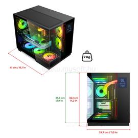 SPIRIT OF GAMER Számítógépház - VIPER CRX Black (fekete, ablakos, 6x12cm ventilátor, alsó táp,  ATX, 1x USB-C, 2x USB-A) SPIRIT_OF_GAMER_8508RA small