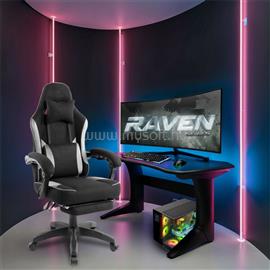 SPIRIT OF GAMER szék - RAVEN (állítható dőlés/magasság; kihajtható lábtartó; max.120kg-ig, fekete) SPIRIT_OF_GAMER_SOG-GCRBQ small
