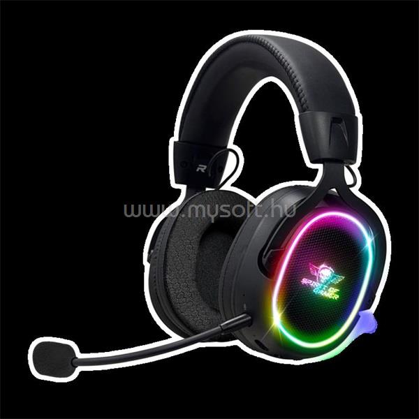 SPIRIT OF GAMER MIC-XH1200 vezeték nélküli gamer headset (MultiPlatform,7.1,mikrofon, hangerőszabályzó, nagy-párnás, fekete)
