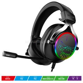 SPIRIT OF GAMER vezetékes Fejhallgató - MIC-XH600 (MultiPlatform, 7.1, mikrofon, hangerőszabályzó, nagy-párnás, fekete) SPIRIT_OF_GAMER_MIC-XH600 small