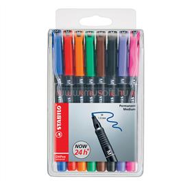 STABILO Alkoholos marker készlet 1mm, OHPen M, 8 klf. szín STABILO_42389 small