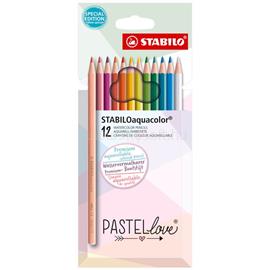 STABILO aquacolor Pastellove 12 db-os színes ceruza készlet STABILO_1612/7 small