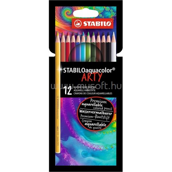 STABILO ARTY Aquacolor 12db-os vegyes színű színes ceruza
