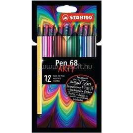 STABILO ARTY Pen 68 12db-os vegyes színű filctoll készlet STABILO_6812-1-20 small