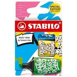 STABILO BOSS MINI by Snooze One 3 db-os (zöld/sárga/kék) szövegkiemelő készlet STABILO_07/03-61 small