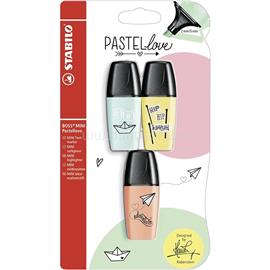 STABILO BOSS MINI Pastellove 3db-os vegyes színű szövegkiemelő STABILO_B-51456-10 small