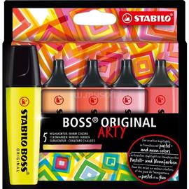 STABILO BOSS ORIGINAL ARTY meleg színek 5 db/csomag szövegkielemő készlet STABILO_70/5-02-1-20 small