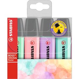 STABILO BOSS ORIGINAL Pastel 4db-os vegyes színű szövegkiemelő STABILO_70/4-2 small