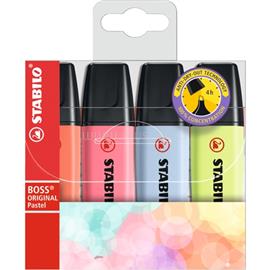 STABILO BOSS ORIGINAL Pastel V2 4db-os vegyes színű szövegkiemelő STABILO_70/4-3 small