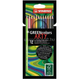 STABILO Green colors Arty 12db-os vegyes színű színes ceruza STABILO_6019/12-1-20 small