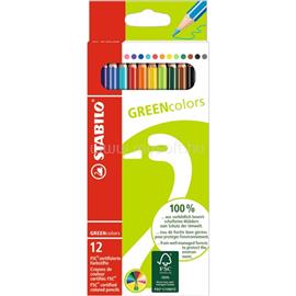 STABILO Greencolors 12db-os vegyes színű színes ceruza STABILO_6019/2-121 small