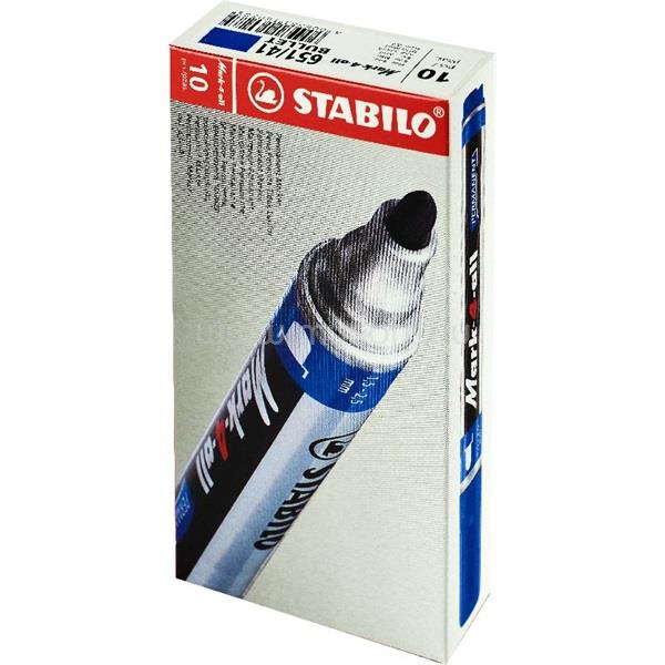 STABILO Mark-4-All 10db/csomag kék gömb hegyű alkoholos marker