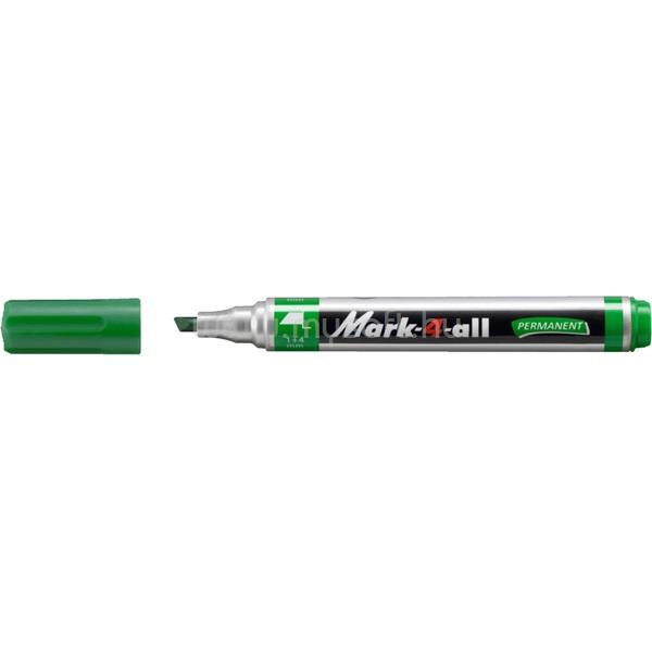 STABILO Mark-4-all vágott hegyű zöld permanent marker