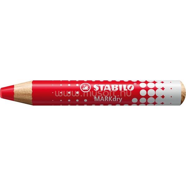 STABILO MARKdry táblákhoz és flipchartokhoz vastag piros jelölő ceruza
