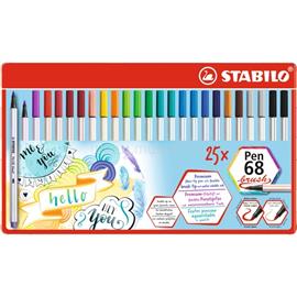 STABILO Pen 68 brush 25db-os ecsetfilc készlet STABILO_568/25-321 small
