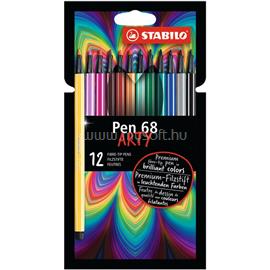 STABILO Pen 68 brush ARTY 12db-os ecsetfilc készlet STABILO_568/12-21-20 small