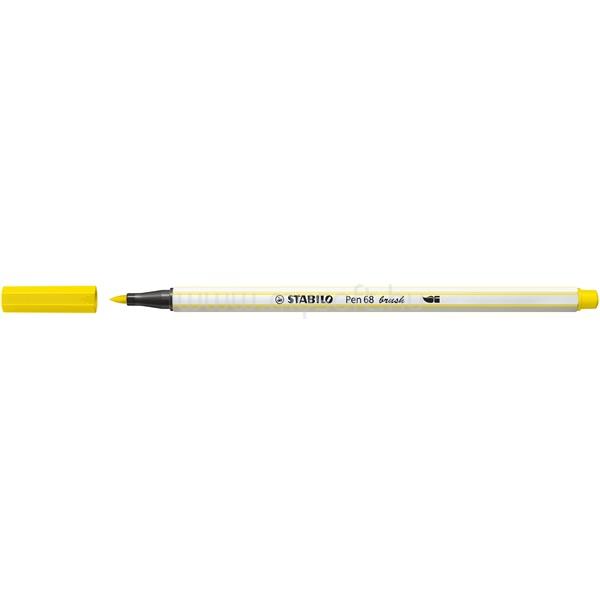 STABILO Pen 68 brush citromsárga ecsetfilc