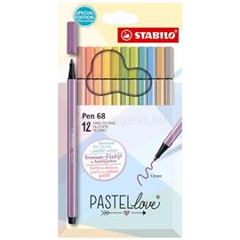 STABILO Pen 68 Pastellove 12 db-os rostirón készlet STABILO_6812-7-7 small