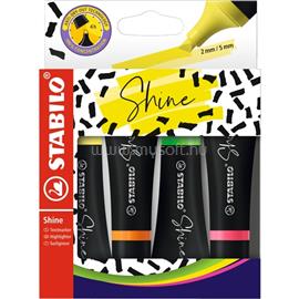 STABILO Shine 4db-os szövegkiemelő készlet STABILO_76/4 small