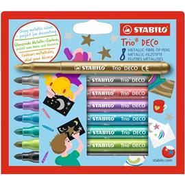 STABILO Trio Deco 8db-os metálszínű filctoll készlet STABILO_377/8 small