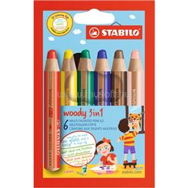STABILO Woody 6db-os 3in1 vegyes színű krétaceruza STABILO_8806 small
