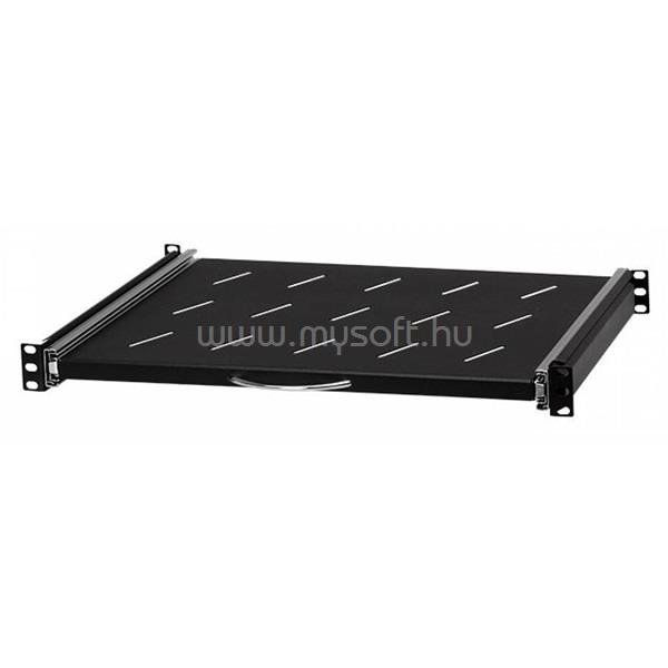 STALFLEX RSR19-1U-350B 19" 1U 350mm mély fekete kihúzható polc