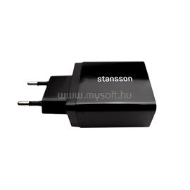 STANSSON CH-300-BL 2,4A univerzális fekete hálózati gyorstöltő CH-300-BL small
