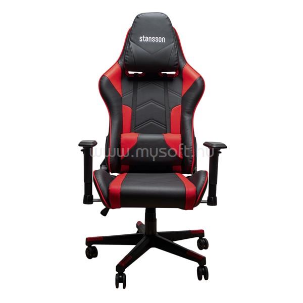 STANSSON UCE601BR fekete-piros gamer szék