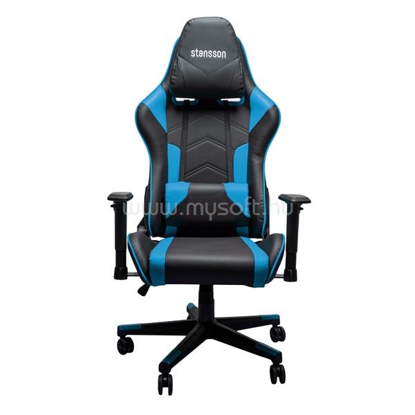 STANSSON UCE602BK fekete-kék gamer szék