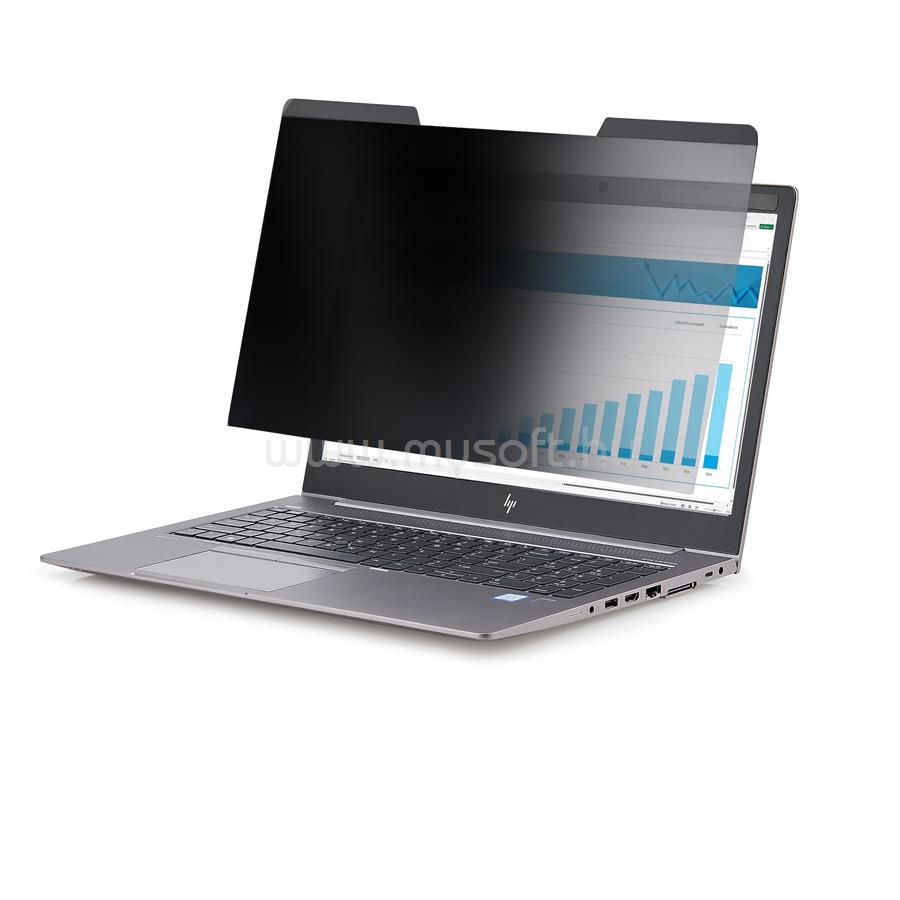 STARTECH Magnetic Privacy Screen For 16-Inch 16:10 Laptop, Reversible Filter, Computer Screen Protector