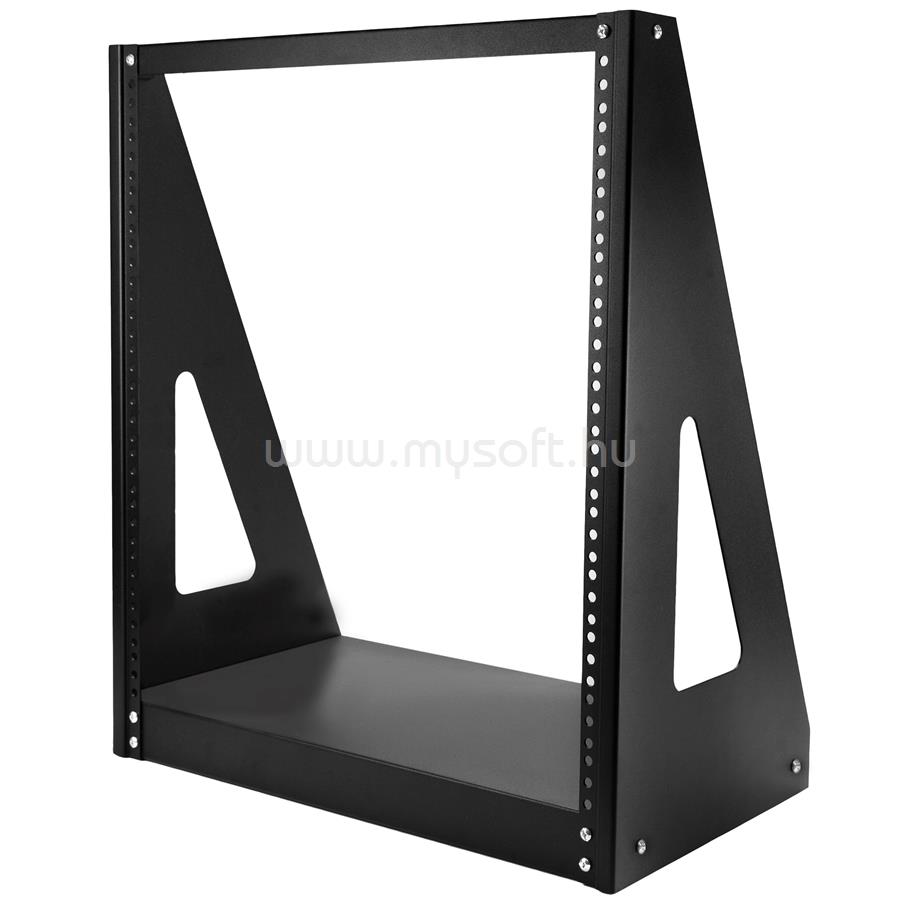 STARTECH 12U 2-Post Open Frame Desktop Server Rack, 19in Compact Space-Saving Floor IT Rack with 350lb (160kg) Weight Capacity