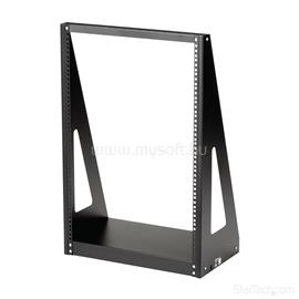 STARTECH 16U 2-Post Open Frame Desktop Server Rack, 19in Compact Space-Saving Floor IT Rack with 350lb (160kg) Weight Capacity 2POSTRACK16 small