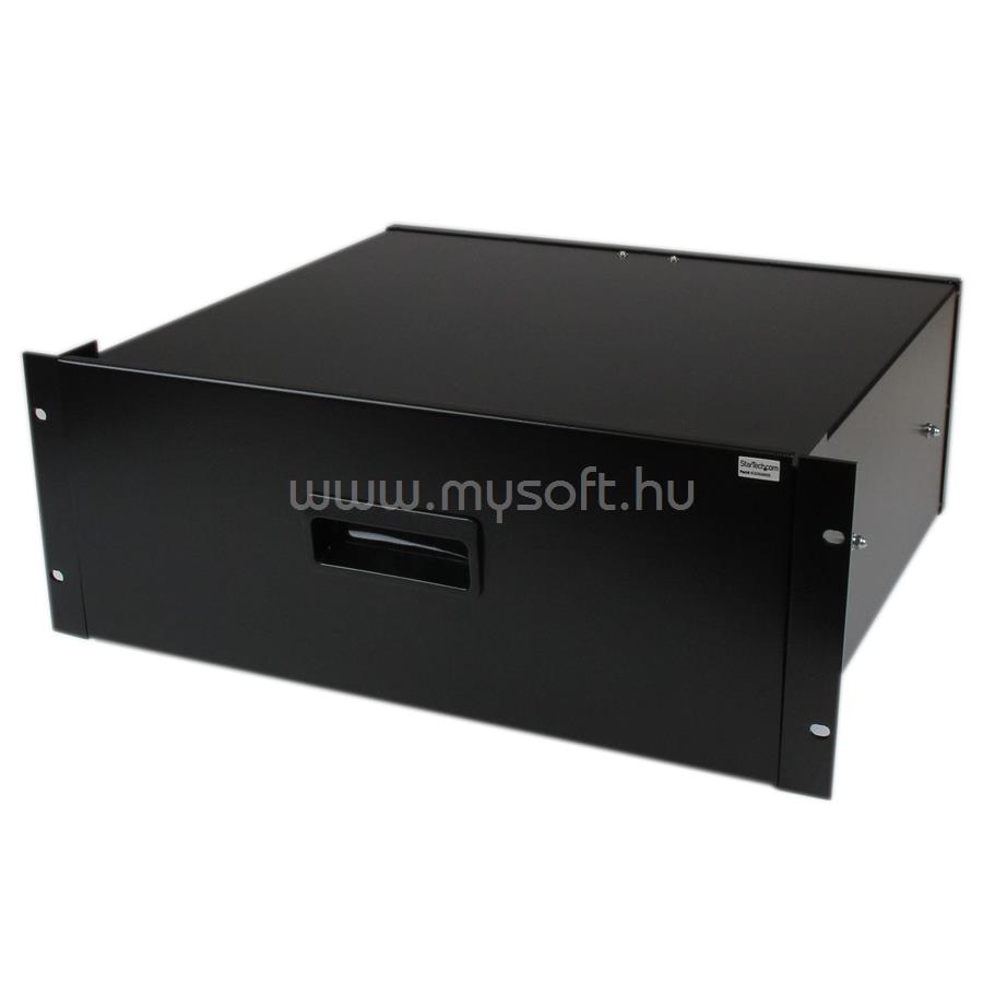 STARTECH 4U Rack Mount Drawer - 55 lb (25 kg) - 4U Steel Storage Rack Drawer for 19" AV / Sever / Network Equipment Rack or Cabinet