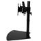 STARTECH Dual-Monitor Stand - Horizontal - Black - For up to 24