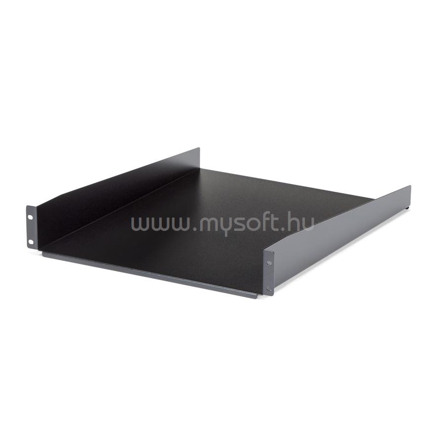 STARTECH 2U Server Rack Shelf - Universal Rack Mount Cantilever Shelf for 19" Network Equipment Rack & Cabinet - Heavy Duty Steel - Weight Capacity 50lb/23kg - 22" Deep Tray, Black