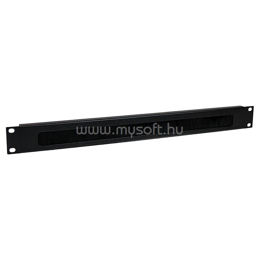 STARTECH 1U High-density Brush Strip Cable Management Panel, Sturdy Steel Horizontal Data Centre Cable Organizer