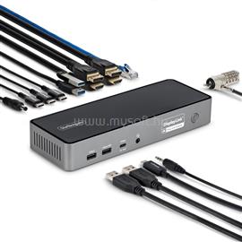 STARTECH Triple-Monitor USB-C Docking Station, 140W Laptop Charging Dock for MacBook Pro and Windows, 4K 60Hz HDMI or DisplayPort DK30C2DPEPRUE small