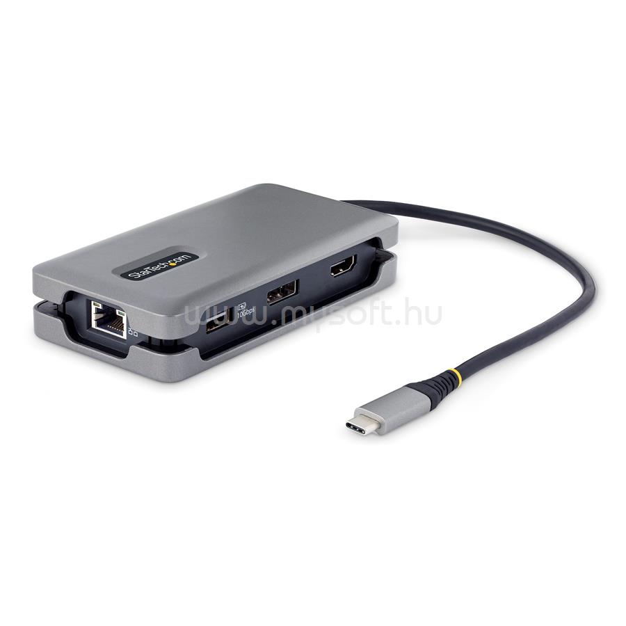 STARTECH USB-C Multiport Adapter - 4K 60Hz HDMI/DP - 3-Port USB Hub - 100W Power Delivery Pass-Through - GbE - Travel Mini Docking Station w/ Charging