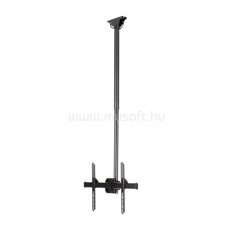 STARTECH TV Ceiling Mount - Full-Motion Universal Hanging Single Screen Mount with Adjustable Telescopic Pole - Tilt / Swivel - VESA Bracket for 32"-75" Displays