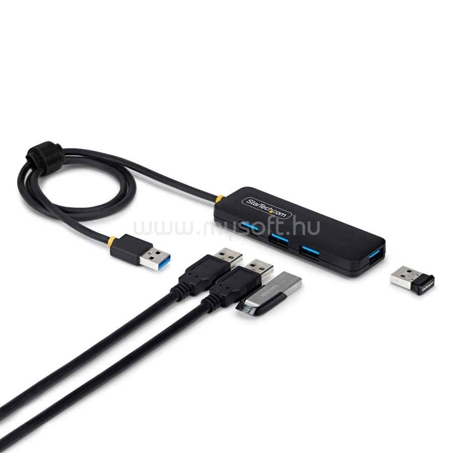 STARTECH 4-Port USB-A Hub, 5Gbps, Bus Powered, USB-A to 4x USB-A Mini Hub