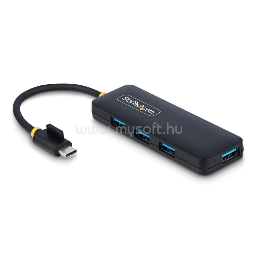 STARTECH 4-Port USB-C Hub, 5Gbps, USB-C to 4x USB-A, Bus Powered, Small Travel Mini Hub