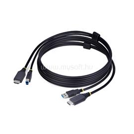 STARTECH 6ft (1.8m) HDMI and USB 5Gbps KVM Cable, 4K 60Hz, HDMI 2.0 and USB Combo Cable for KVM Switches HU1226-KVM-CABLE small
