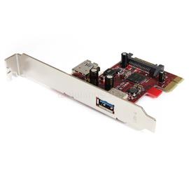 STARTECH 2 port PCI Express SuperSpeed USB 3.0 Card with UASP Support - 5Gbps - 1 Internal 1 External PEXUSB3S11 small
