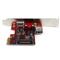 STARTECH 2 port PCI Express SuperSpeed USB 3.0 Card with UASP Support - 5Gbps - 1 Internal 1 External PEXUSB3S11 small