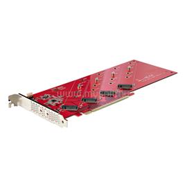 STARTECH Quad M.2 PCIe Adapter Card, PCIe x16 to Quad NVMe or AHCI M.2 SSDs QUAD-M2-PCIE-CARD-B small